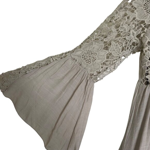 NWT J GEE Lace Crochet Boho Dress L Lace‎ Lined - Picture 6 of 10
